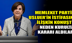 Memleket Partisi Gaye Usluer'in istifasını değerlendirdi!